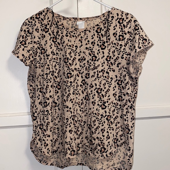 H&M Medium Leopard Print Blouse - Picture 1 of 9